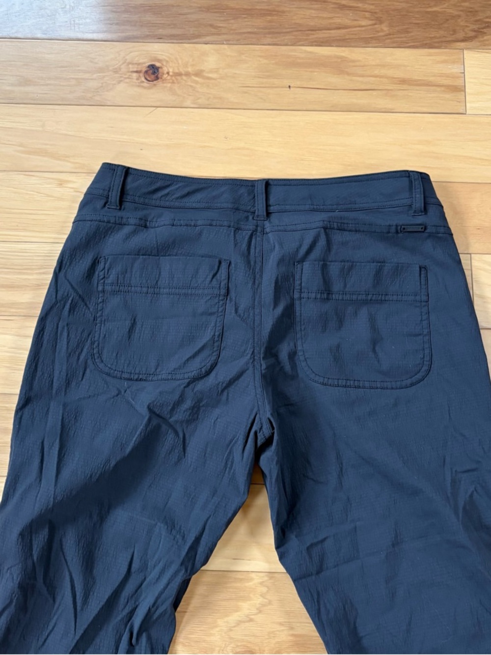 prAna Revenna Ripstop Joggers Womens Sz 8 Black Nylon DWR Hiking Pants - Picture 3 of 12